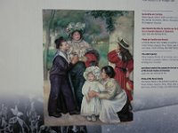 DSC3662  Sur le tableau, Aline Charigot avec à son bras Pierre son fils ainé, tandis que Gabrielle, la nourrisse, s'occupe du petit Jean.