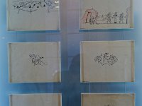 DSC1111 DxO  Série de dessins exécutés par Jean Cocteau lorsqu'il était infirmier durant la première guerre mondiale. Ils représentent des Ecossais.
